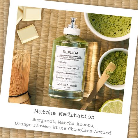 Replica Matcha Meditation, Matcha Meditation, Bergamot Essence, Jo Malone Perfume, Margiela Replica, Perfume Scents, Jazz Club, Jo Malone, Perfume Collection