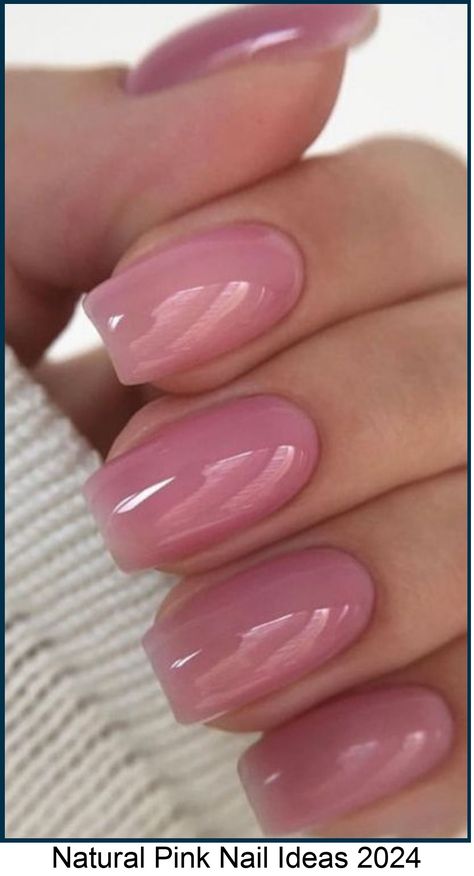 Natural pink nails offer a soft and feminine look that’s perfect for any occasion. Whether you prefer a subtle and understated style or want to add a touch of Natural Pink Nail Ideas, Pink Translucent Acrylic Nails, Translucent Pink Nails Short, Dewy Pink Nails, Sheer Dark Pink Nails, Dusty Pink Nail Ideas, Translucent Pink Nails Gel, Painting Natural Nails, Dark Pink Gel Nails