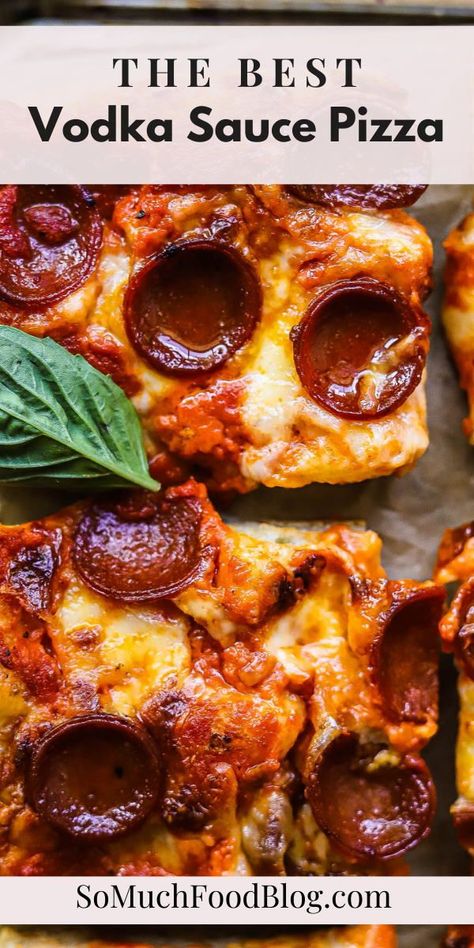 Pizza With Vodka Sauce, Vodka Pizza Sauce, Vodka Cooking Recipes, Alla Vodka Pizza, Pizza Vodka Sauce, Vodka Pizza, Vodka Pizza Recipe, Vodka Sauce Pizza, Vodka Sauce Recipe Dinners