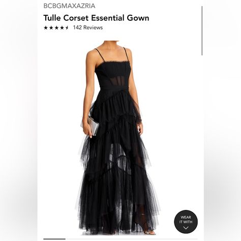 Bcbg Corset Dress,Worn Once. Size 8 Normally I Wear Size 6, Runs Small. Perfect Condition, Perfect For Wedding Or Black Tie Gala Corset Evening Gown, Black Tie Gala, Bcbg Max Azria, Max Azria, Corset Dress, Wearing Dress, Black Tie, Evening Gown, Evening Gowns