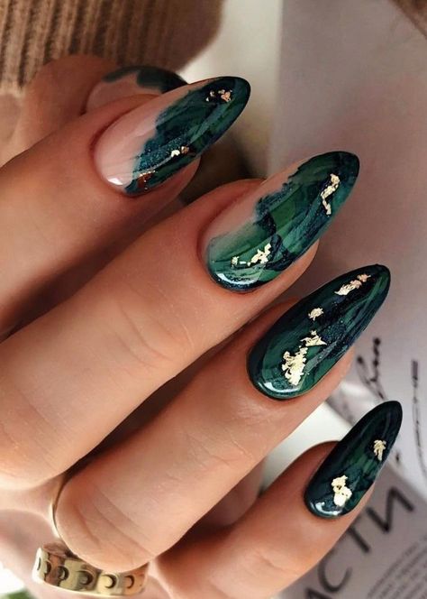 Navy And Gold Nails Design, Earthy Acrylic Nails, Earthy Nails Acrylic, Skirts For Winter, Nail Inspiration Winter, Earthy Nails, Acrylic Nail Extensions, Plated Skirt, Natural Nail Designs