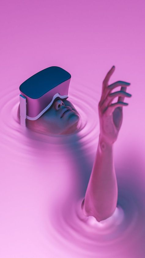 Gradient Image, Image 3d, Evolution Of Fashion, Virtual Reality Headset, Futuristic Art, Augmented Reality, Iphone Background, Page Design, Virtual Reality