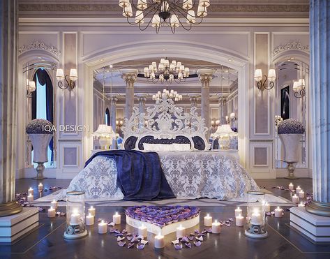 Master BEDROOM on Behance بيوت ملكية, Luxury Bedroom Sets, Royal Bedroom, Luxury Mansions Interior, Luxury Bedroom Decor, Luxury Bedroom Design, Luxury Bedroom Master, Mansion Interior, Luxury Homes Dream Houses