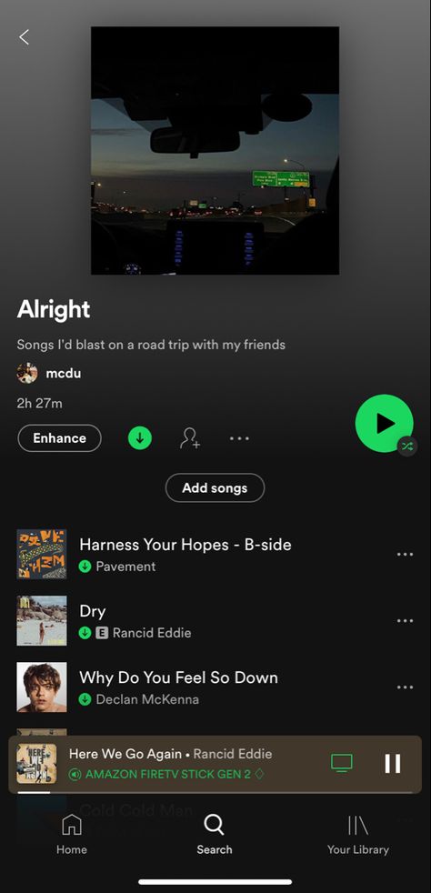 A playlist for when ure on a roadtrip w ur friends #spotify #playlist Roadtrip Playlist, Declan Mckenna, Spotify Playlist, Do You Feel, Road Trip, Incoming Call Screenshot, Songs, Road, Feelings