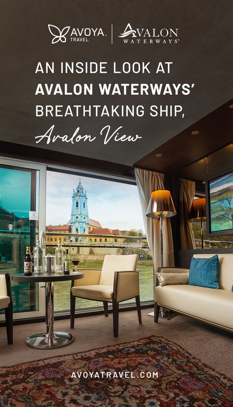 Glide along picturesque waterways, explore charming European towns, and immerse yourself in culturally rich experiences while onboard a dreamy Avalon Waterways river cruise. Better yet, enjoy it all on the new Avalon View, a luxurious river cruise ship offering an upscale experience with exceptional amenities, dining, and activities. #rivercruise #luxurytravel #booktoday Avalon River Cruises In Europe, Avalon Waterways, Seine River Cruise, River Cruises In Europe, European Cruises, Viking Cruises Rivers, River Cruise, Luxury Cruise, Shore Excursions