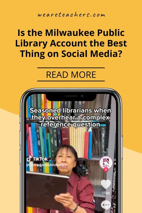 The Milwaukee Public Library has social media in a headlock. Check out some of their top videos and see why they have over 4 million likes! Library Social Media, Social Media In The Classroom, Library Social Media Content, Tool Lending Library, Reading Counts, Library Advocacy School Librarian, Classroom Library Organization, Library Organization, We Are Teachers