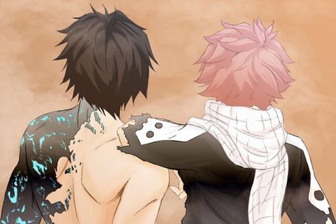 Gray & Natsu Best buddy friend forever although they are meant to fight each other :( #Fullbuster #Dragneel Demon Slayer and Demon of Zeref (E.N.D.) Natsu And Gray Fanart, Gray X Natsu, Natsu And Gray, Scratch My Back, Fairy Tail Gray, Natsu Fairy Tail, Gray Fullbuster, Fairy Tail Guild, Fairy Tail Ships