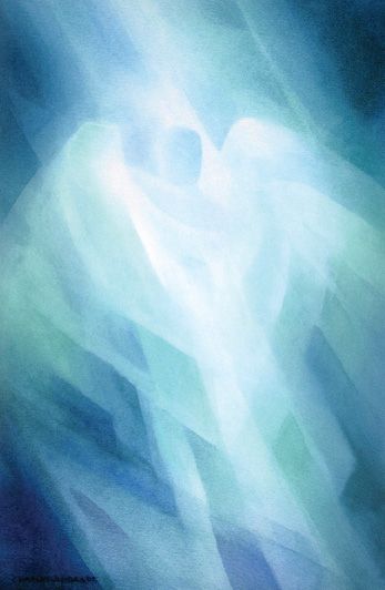 "Guiding Light" veil painting by Charles Andrade Anthroposophy Art, Anthroposophical Art, Veil Painting, Spiritual Paintings, Angel Images, Prophetic Art, Rudolf Steiner, Spiritual Artwork, Guiding Light