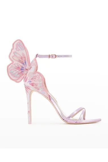 Pink Butterfly Heels, Sofia Webster, Butterfly High Heels Aesthetic, Pink Pumps Heels, Sofia Webster Shoes, Sophia Webster Chiara, Embroidery Sandals, Sophia Webster Butterfly Heels, Versace Crystal Butterfly Heels