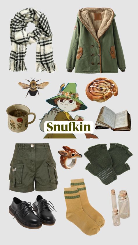 Moomin Inspired Outfits, Satyr Oc, Moomin Aesthetic, Moomin Sweater, Moomin Clothes, Snufkin Melody Of Moominvalley, Moomin Family, Moomin Snorkmaiden, Moomin Valley