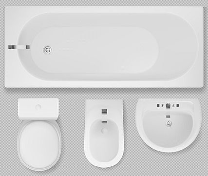 Bathroom Top View Png, Toilet Illustration, Toilet Plan, Kitchen Floor Plan, Bathroom Sink Tops, White Toilet, Bathroom Plan, Photoshop Rendering, Interior Design Renderings