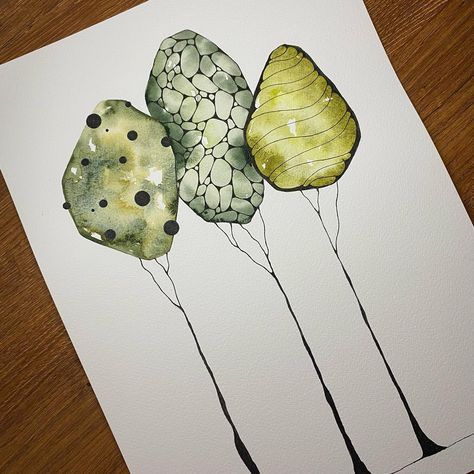 Polly Bennett (@artful_wings) • Photos et vidéos Instagram Trees Watercolor, Watercolor Blog, Watercolor Journal, Watercolour Inspiration, Quirky Art, Arches Paper, Watercolor Flower Art, Collage Art Mixed Media, Abstract Tree