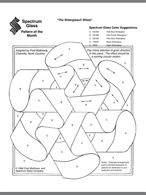 Water glass wheel Stainglass Pattern, Free Paper Piecing Patterns, Pieced Quilt Patterns, Spectrum Glass, Stain Glass Patterns, Stained Glass Quilt, Stained Glass Patterns Free, Paper Pieced Quilt Patterns, Foundation Paper Piecing Patterns