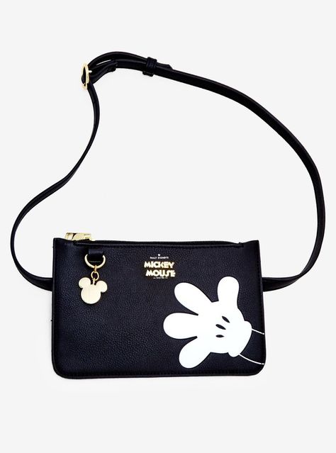 LargeImages Mickey Mouse Gloves, Disney Purses, Black Belt Bag, Mickey Mouse Bag, Disney Purse, Random Fashion, Mickey Mouse Head, Minnie Mouse Bow, Disney Bag