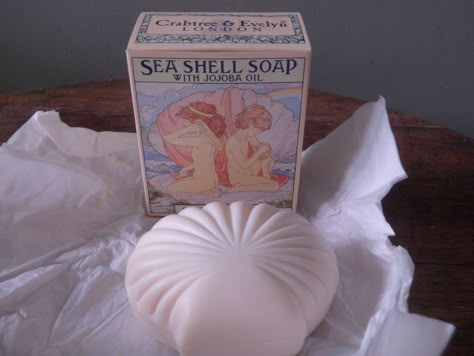 Crabtree & Evelyn Jojoba seashell soap Pretty Soap Bars, Seashell Soap, Pretty Soap, Crabtree & Evelyn, Mermaid Aesthetic, Mermaid Dreams, Pretty Skin Care, Pretty Skin, Soap Bar