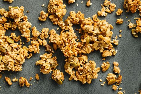 Savory Seedy Granola Seed Granola, Savory Granola, Fall Baking Recipes, Just Eat It, Breakfast Bars, Granola Recipes, Baked Pumpkin, Real Simple, Recipe Collection