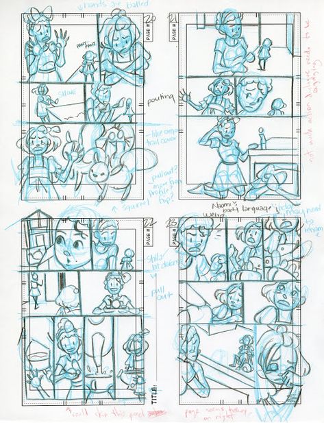 Want to make comics, but not sure where to start?  My Intro to Comic Craft series will help you go from idea to finished comic page, in easy to follow steps!  In this installment, we talk about comic roughs- the step where we refine figures, outfits, and backgrounds.  Pin now and enjoy later, or share it with a friend! How To Make Comic Panels, How To Make Your Own Comic Book, Comics Thumbnails, How To Start A Comic, Webtoon Thumbnail Ideas, Comic Layout Ideas, How To Draw A Comic, Easy Comic Strip Ideas, Comic Thumbnails