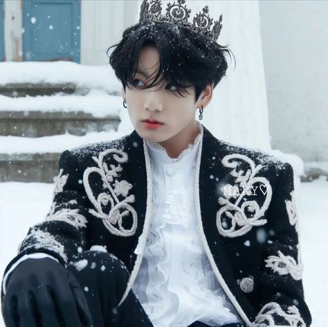 Jungkook As King, King's Maker, Best Friend Poses, Jungkook Fanart, Bts Vkook, Jeon Jungkook Photoshoot, Sarada Uchiha, Jungkook Aesthetic, Friend Poses