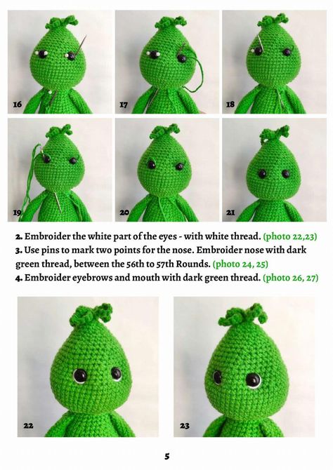 Mr Ginch Crochet pattern Impkin Crochet Pattern, The Grinch Crochet Free Pattern, Amigurumi Grinch Free Pattern, Grinch Amigurumi Free Crochet, Crochet Grinch Pattern Free, Grinch Crochet Pattern Free, Crochet Grinch Pattern, Grinch Crochet, Crocheted Gnomes