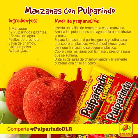 Manzanas con #Pulparindo Bee Snacks, Candy Apple Bars, Candy Apple Recipe, Caramel Apples Homemade, Caramel Apples Recipe, Mexican Treats, Gourmet Apples, Mexican Snacks, Mexican Dessert Recipes