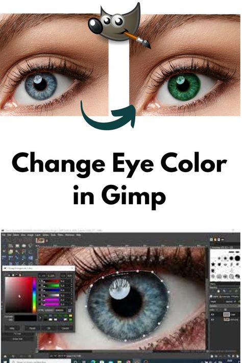 How to  Change Eye Color in Gimp