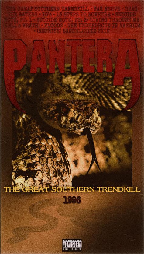 Pantera Wallpaper Band, Pantera Wallpaper, Megadeth Wallpapers, Pantera Poster, The Great Southern Trendkill, Pantera Band, Phil Anselmo, Posters Ideas, Band Wallpapers