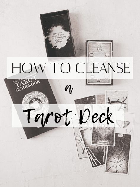 7 Ways to Cleanse and Clear a Tarot Deck | Tea & Rosemary Wild Unknown Tarot, Tarot Guidebook, Tarot Cards For Beginners, Tarot Tips, Become Wealthy, Tarot Learning, Tarot Card Meanings, Tarot Readers, Tarot Deck