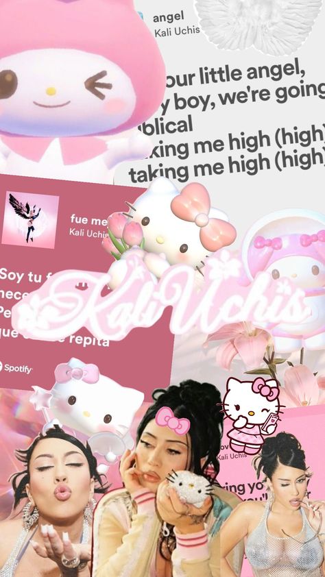 kali uchis wallpaper pink Hello Kitty Kali Uchis, Kali Uchis Wallpaper, Pink Sanrio, Mother Kali, Kali Uchis, Wallpaper Pink, Hello Kitty Wallpaper, Wallpaper Ideas, Screen Savers