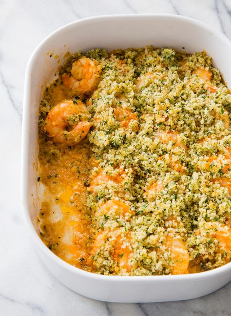 Shrimp De Jonghe Recipe, Shrimp Dejonghe, Shrimp Dejonghe Recipe, Shrimp De Jonghe, Shrimp Ideas, Shrimp Casserole Recipes, Shrimp Casserole, Bread Crumbs Recipe, Raw Shrimp