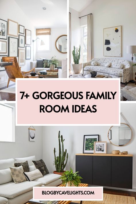 7 family room ideas Family Sitting Room, Kid Friendly Living Room, Family Room Inspiration, Family Room Decor, Modern Family Rooms, Family Room Ideas, Cozy Furniture, Neutral Furniture, Game Room Family