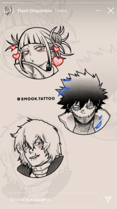 Dabi Tattoo Ideas, Anime Tattoo Ideas Manga, Jjk Tattoo Ideas, Flash Tattoo Anime, Mha Tattoos, Dabi Tattoo, Anime Flash Tattoo, Flash Drawing, Cyberpunk Tattoo