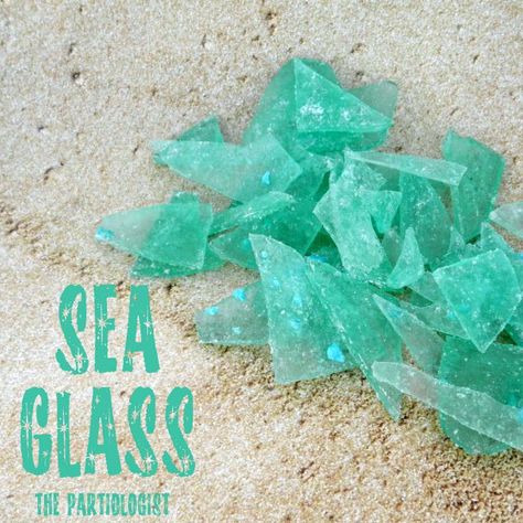 Sea Glass Candy, Mermaid Party Favors, Sea Baby Shower, Ocean Party, Mermaid Under The Sea, Mermaid Baby Showers, Beach Themed Party, Mermaid Parties, Mermaid Cakes