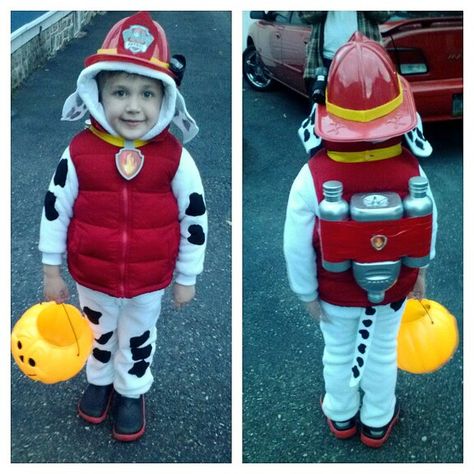 Marshall paw patrol costume! halloween 2014 Paw Patrol Kostüm, Marshall Paw Patrol Costume, Paw Patrol Halloween Costume, Marshall Costume, Paw Patrol Halloween, Easy Diy Halloween Costumes, Paw Patrol Costume, Sibling Costume, 2015 Halloween Costumes