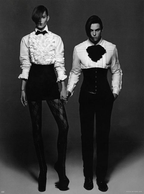 Monokel Diele Vogue Germany-Karl Lagerfeld Freja Beha, Freja Beha Erichsen, Gender Fluid Fashion, Genderless Fashion, Anja Rubik, Vogue Germany, Cabaret, Dandy, Karl Lagerfeld