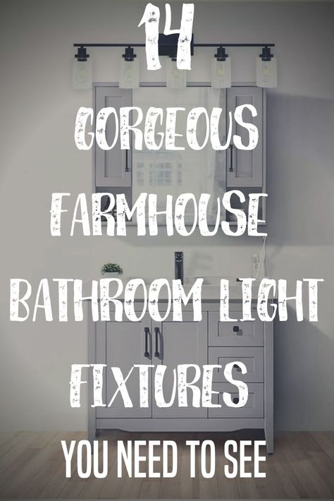 If you love fixer upper style rustic decor is a go to. You'll love going to your bathroom every day to see one of these farmhouse lights. These are great inspiration if you need bathroom light ideas for your vanity. Also, the best tips on how to pick the best bathroom light. Which one is your favorite? #swankyden #bathroom #lighting Small Bathroom Lighting Over Mirror, Bathroom Light Ideas, Modern Farmhouse Bathroom Lighting, Above Mirror Bathroom Lighting, Farmhouse Bathroom Light Fixtures, Farmhouse Lights, Farmhouse Bathroom Lighting, Farmhouse Bathroom Light, Bathroom Lighting Diy