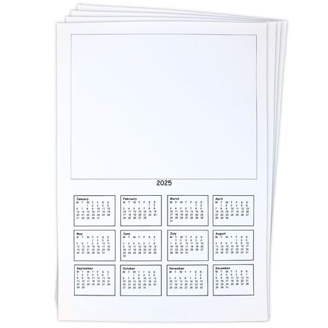 Personalised 2025 Calendar Blanks, Create Your Own Year Planner Calendar, Ideal for a Personalized Gift, Wall Calendar Perfect for Handmade Festive Craft at Home, in Classroom or Office, Pack of 10 Blank Picture, Craft At Home, Fridge Calendar, Mini Desk Calendar, Make A Calendar, Personalised Calendar, Personalized Calendar, New Year Calendar, Calendar Craft