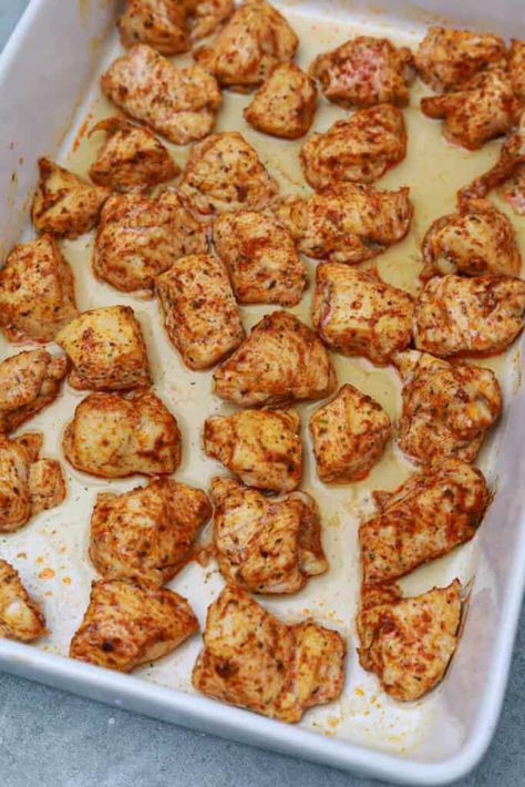 Oven Baked Chicken Bites Chicken Bits In Oven, Chicken Chunks In Oven, Oven Chicken Bites Recipes, Cooking Chicken In The Oven, Boneless Chicken Breast Oven, Baking Chicken In Oven, Bake Chicken In Oven, Chicken Bites Oven, Oven Baked Chicken Bites