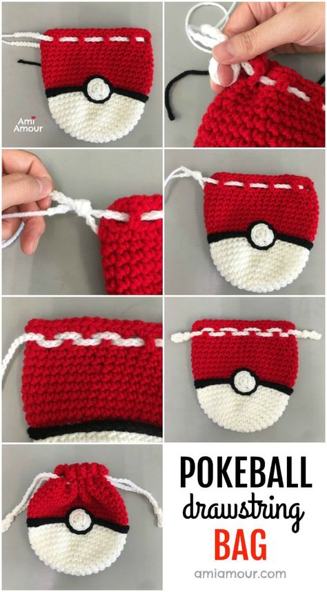 1 Pokemon Crochet Pattern, Hadiah Diy, Pola Macrame, Crochet Pokemon, Quick Crochet Patterns, Pola Amigurumi, Crochet Pouch, Aesthetic Crochet, Crochet Design Pattern