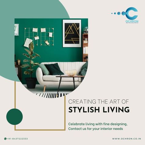 It's all about living your best life surrounded by your loved ones. Talk to us today to discuss your interior needs, call us at: +91 - 8437222333 . . #architect #architecture #art #decor #decoration #design #designer #furniture #furnituredesign #handmade #home #homedecor #homedesign #homesweethome #inspiration #interior #interiordecor #interiordecorating #interiordesign #interiordesigner #interiors #interiorstyling #kitchendesign #livingroom #luxury #ochron #ochrondesigns #realestate Furniture Advertisement, Motion Design Trends, Furniture Graphic, Digital Advertising Design, Space Story, Interior Design Videos, Boat Drawing, Furniture Ads, Digital Marketing Design