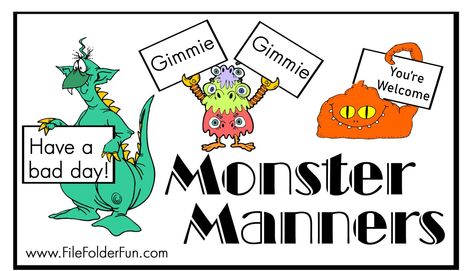 File Folder Games Free, Manners Preschool, Free File Folder Games, Manners Activities, Bad Manners, Homeschool Elementary, Kindergarten Games, File Folder Games, Incentive Programs