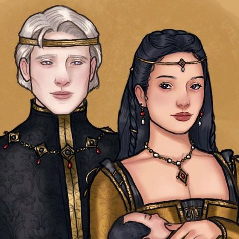 luis on Instagram: "“Prince Aemon’s wife, the Lady Jocelyn, presented them with their first grandchild. Princess Rhaenys…”" Aemon Targaryen And Jocelyn Baratheon, Fkadaenerys Art, Sansa Fanart, Jocelyn Baratheon, Targaryen Family Tree, Aemon Targaryen, House Baratheon, First Grandchild, Dragon House