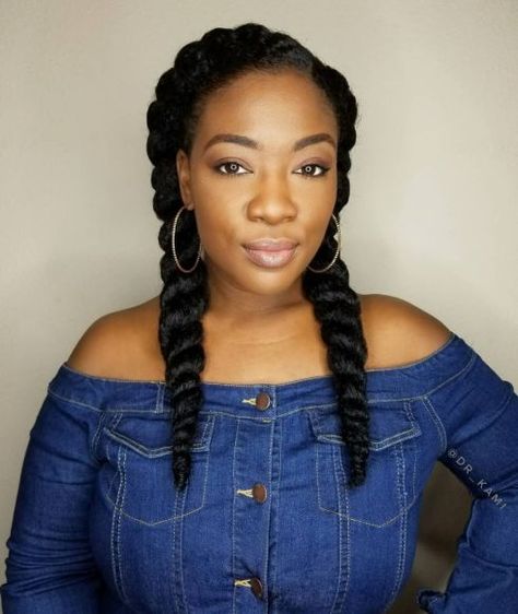 Two Braids Protective Style, Protective Styles With Marley Hair, Black Natural Hairstyles Braids, Chunky Twists Natural Hair, Classy Braided Hairstyles, Upstyle Braids, Easy Protective Styles For Natural Hair, Long Twist Braids, Natural Hair Protective Styles