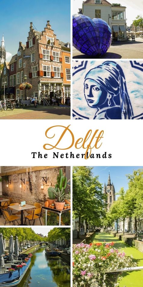 Delft, The Netherlands. Plan our visit to Delft using this complete travel guide. Netherlands Travel Destinations, Delft Netherlands, Holland Travel, Amsterdam Trip, Prague Travel, Cities In Germany, Visit Amsterdam, Europe Trip Itinerary, Netherlands Travel