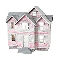 Top 5 Dollhouse Kits To Build Kite Shop, Victorian Dollhouse, Melissa And Doug, Grey Exterior, Doll Family, Puzzle Shop, Dollhouse Kits, Melissa & Doug, Wooden Dollhouse