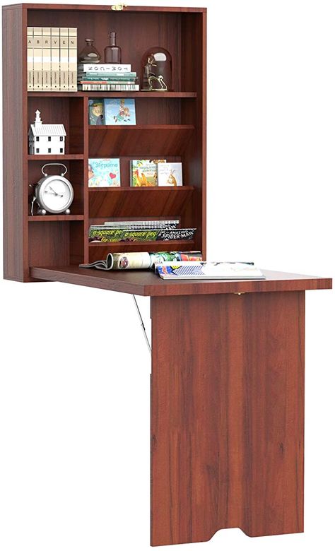 Wall Mounted Desk Folding, Floating Computer Desk, Wall Mounted Computer Desk, Shelves For Home Office, Convertible Desk, Mounted Desk, Desk With Shelves, Convertible Table, Modern Home Office Desk