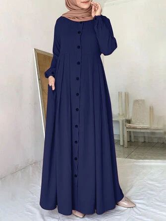 Women sleeveless striped v-neck sundress retro long maxi dress Sale - Banggood.com Islamic Long Dress, Turkey Hijab, Burkha Designs, Dubai Abaya, Islamic Dress, Mode Abaya, Muslim Dress, Abaya Designs, Maxi Gown Dress