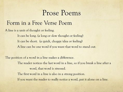 Free Form Poetry, Free Verse Poems Examples, Poem Structure, Poetry Forms, Poetry Vocabulary, Free Verse Poetry, Free Verse Poems, Types Of Poems, Poem Template