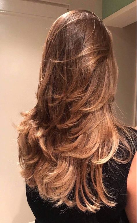 Lauren Thompson, Hairstyles For Layered Hair, Long Layered Hair, Haircuts For Long Hair, Hair Inspo Color, Makati, Brunette Hair, Aesthetic Hair, Layered Hair