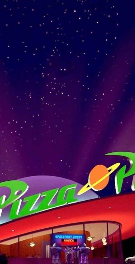 Pizza Planeta, Vintage Disney Posters, Pizza Planet, Spooky Szn, Disney Posters, Soft Wallpaper, Background Photo, Wallpaper Art, Disney Wallpaper