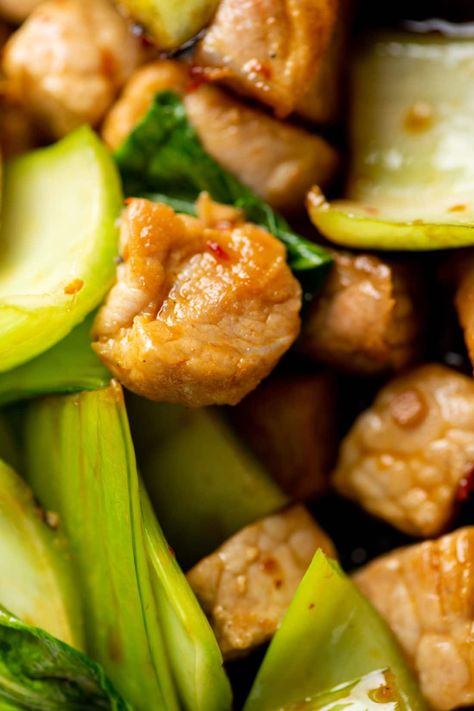 Pork and Bok Choy Stir Fry Recipe — The Mom 100 Pork Bokchoy Stirfry, Choy Recipes, Stir Fried Pork, Ingredient Prep, Pork Broccoli, Tender Recipes, Pork Stir Fry Recipes, Pak Choy, Rice On The Stove